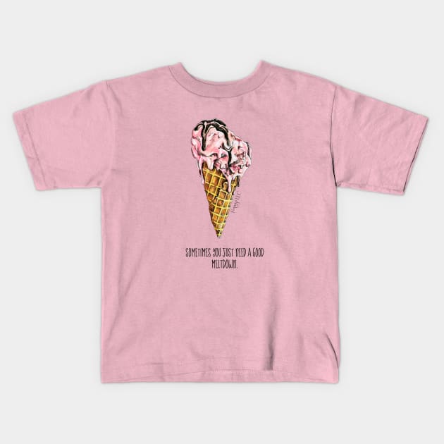 Meltdown Kids T-Shirt by Foxwise